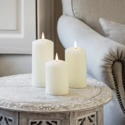 Lot De Décorations De Noël Classiques Pour Fenêtres 6 Lot De Décorations De Noël Classiques Pour Fenêtres -Boutique De Noël CA18013 trio de bougies TruGlow sur table