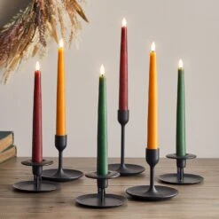 6 Chandelles TruGlow® Couleurs D'Automne Télécommandées