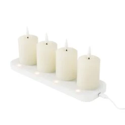 Lot De 4 Bougies Votives Rechargeables TruGlow® Avec Télécommande 12 Lot De 4 Bougies Votives Rechargeables TruGlow® Avec Télécommande -Boutique De Noël CA25006RCH lot de 4 bougies votives rechargeables truglow avec telecommande 1