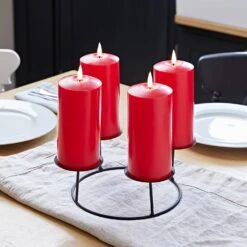 Couronne De L'Avent Pin Et Baies Rouges Avec Bougies TruGlow® Rouges -Boutique De Noël D DE2002CA4 porte bougie avec bougies truglow rouges 00c6d875 ba7d 42c8 8312 563abec16417