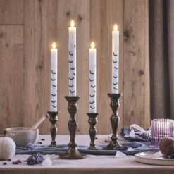 Lot De 4 Chandelles TruGlow® à Motif Chauve-souris