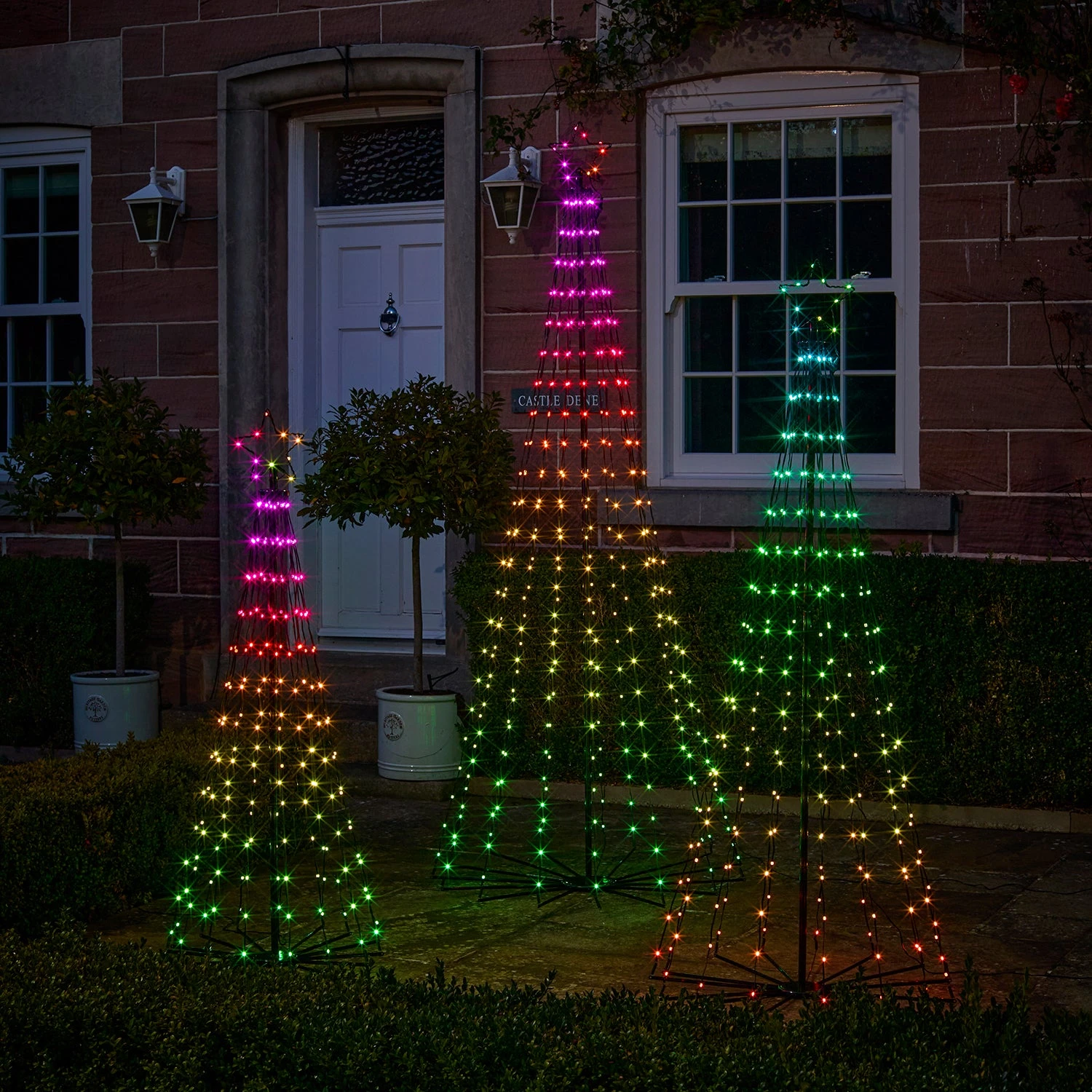 Lot De 3 Sapins De Noël Cônes Lumineux D’Extérieur Avec Fonction Changement De Couleur 12 Lot De 3 Sapins De Noël Cônes Lumineux D’Extérieur Avec Fonction Changement De Couleur – Image 12