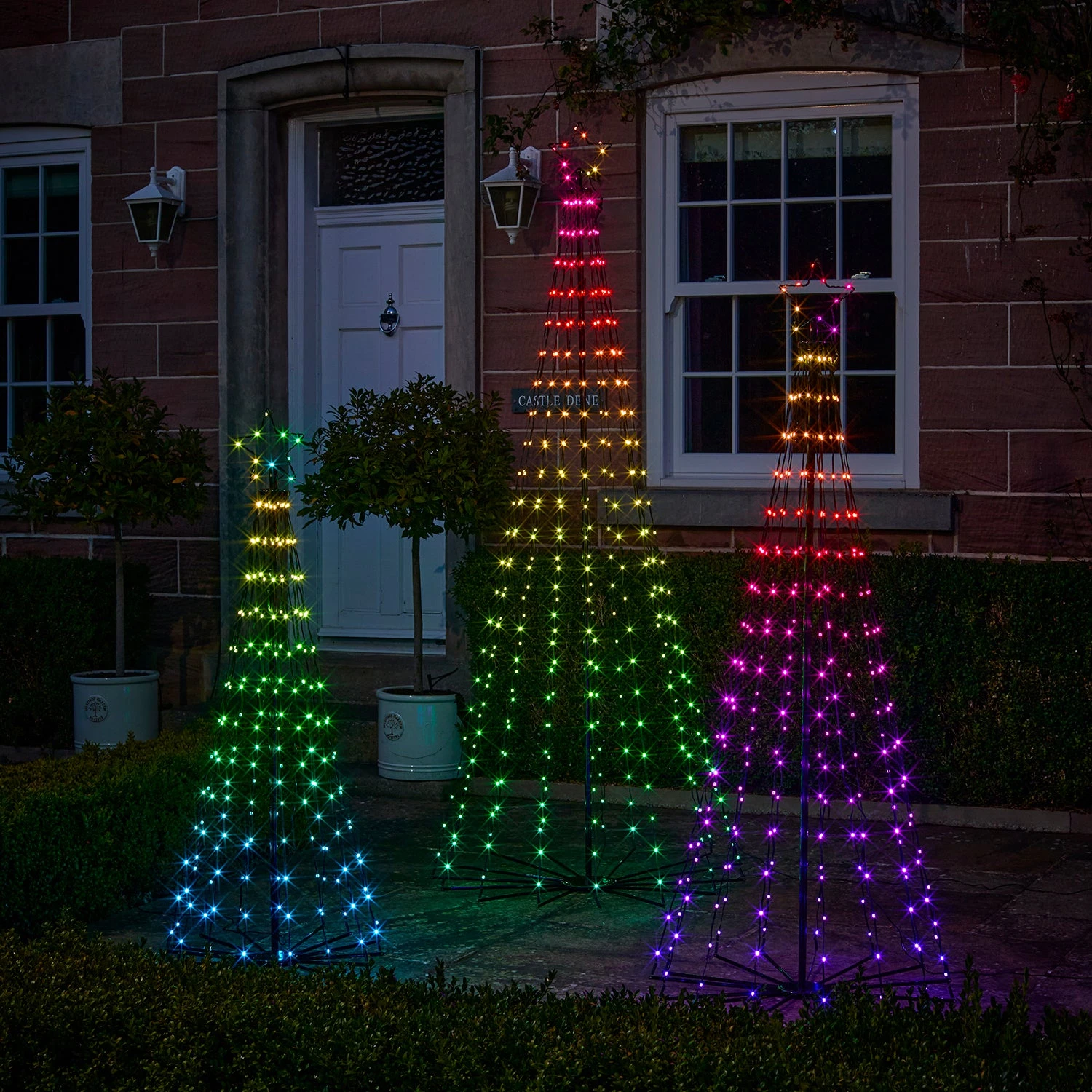 Lot De 3 Sapins De Noël Cônes Lumineux D’Extérieur Avec Fonction Changement De Couleur 13 Lot De 3 Sapins De Noël Cônes Lumineux D’Extérieur Avec Fonction Changement De Couleur – Image 13