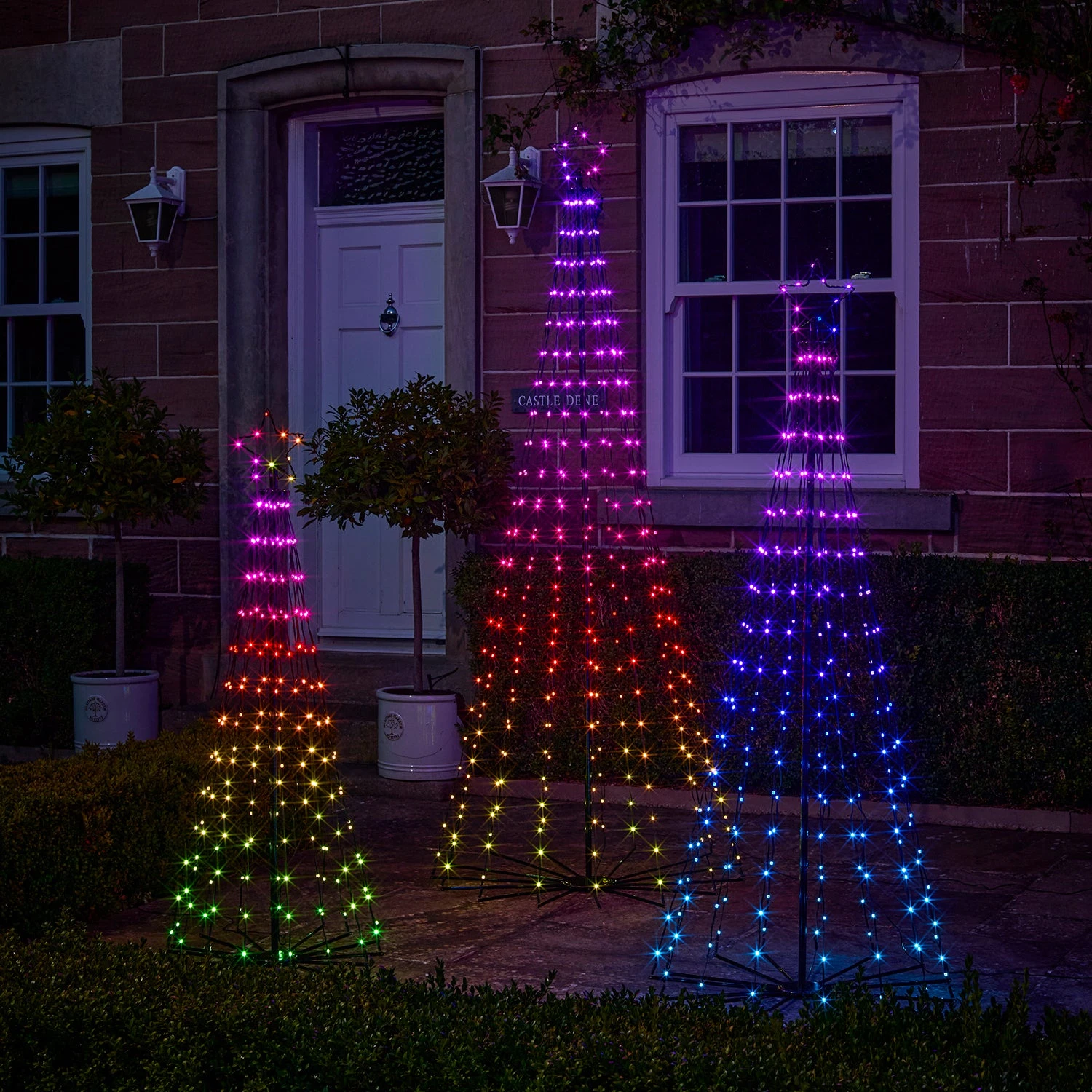 Lot De 3 Sapins De Noël Cônes Lumineux D’Extérieur Avec Fonction Changement De Couleur 16 Lot De 3 Sapins De Noël Cônes Lumineux D’Extérieur Avec Fonction Changement De Couleur – Image 16