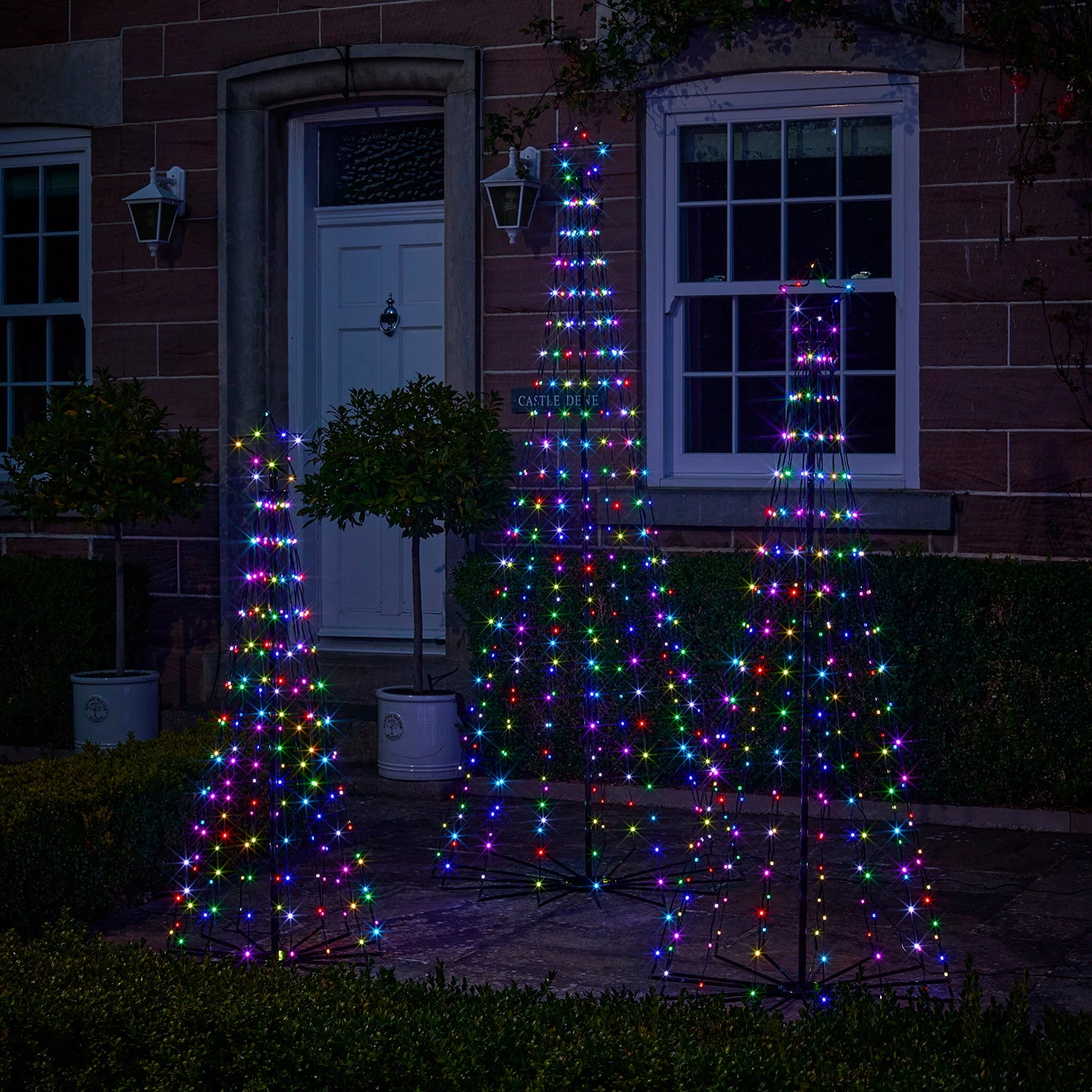 Lot De 3 Sapins De Noël Cônes Lumineux D’Extérieur Avec Fonction Changement De Couleur 19 Lot De 3 Sapins De Noël Cônes Lumineux D’Extérieur Avec Fonction Changement De Couleur – Image 19