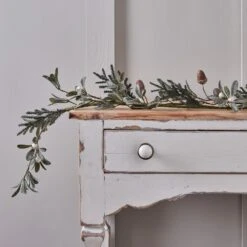 Lot De Couronne Et Guirlande Classiques à Glands De Chêne 5 Lot De Couronne Et Guirlande Classiques à Glands De Chêne -Boutique De Noël GA24009 guirlande de noel de 1 5 m a glands 1