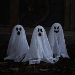 3 Balises De Jardin Fantôme 7 3 Balises De Jardin Fantôme -Boutique De Noël HA20003 3 balises de jardin fantome 2