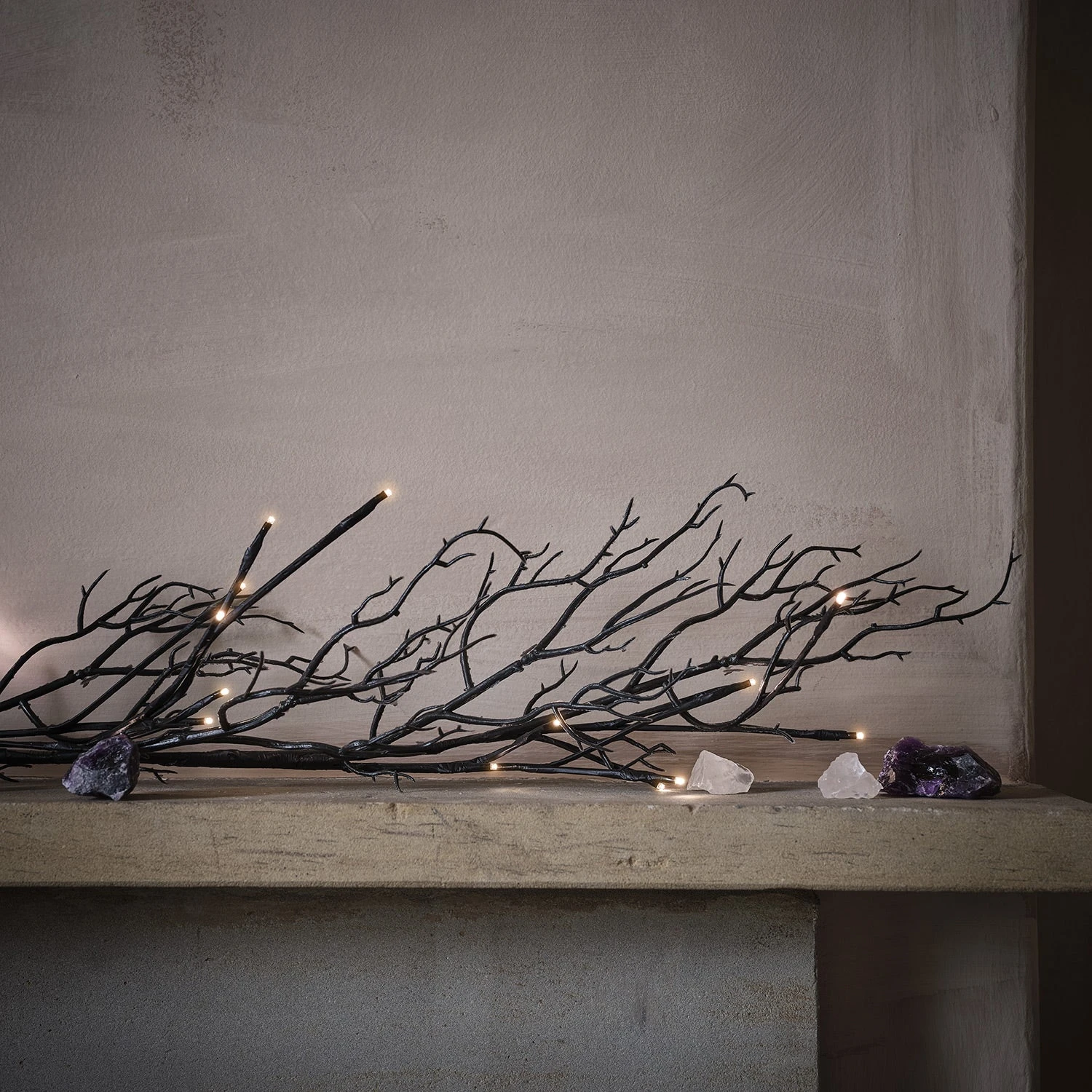 Guirlande De Branches Mortes Pré-éclairée De 1,5 M Pour Halloween 1 Guirlande De Branches Mortes Pré-éclairée De 1,5 M Pour Halloween