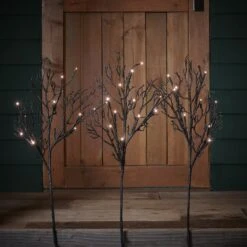 Lot De Couronne, Guirlande Et Piquets De Branches Mortes Pour Halloween 5 Lot De Couronne, Guirlande Et Piquets De Branches Mortes Pour Halloween -Boutique De Noël HA23004 piquet en forme de branches mortes