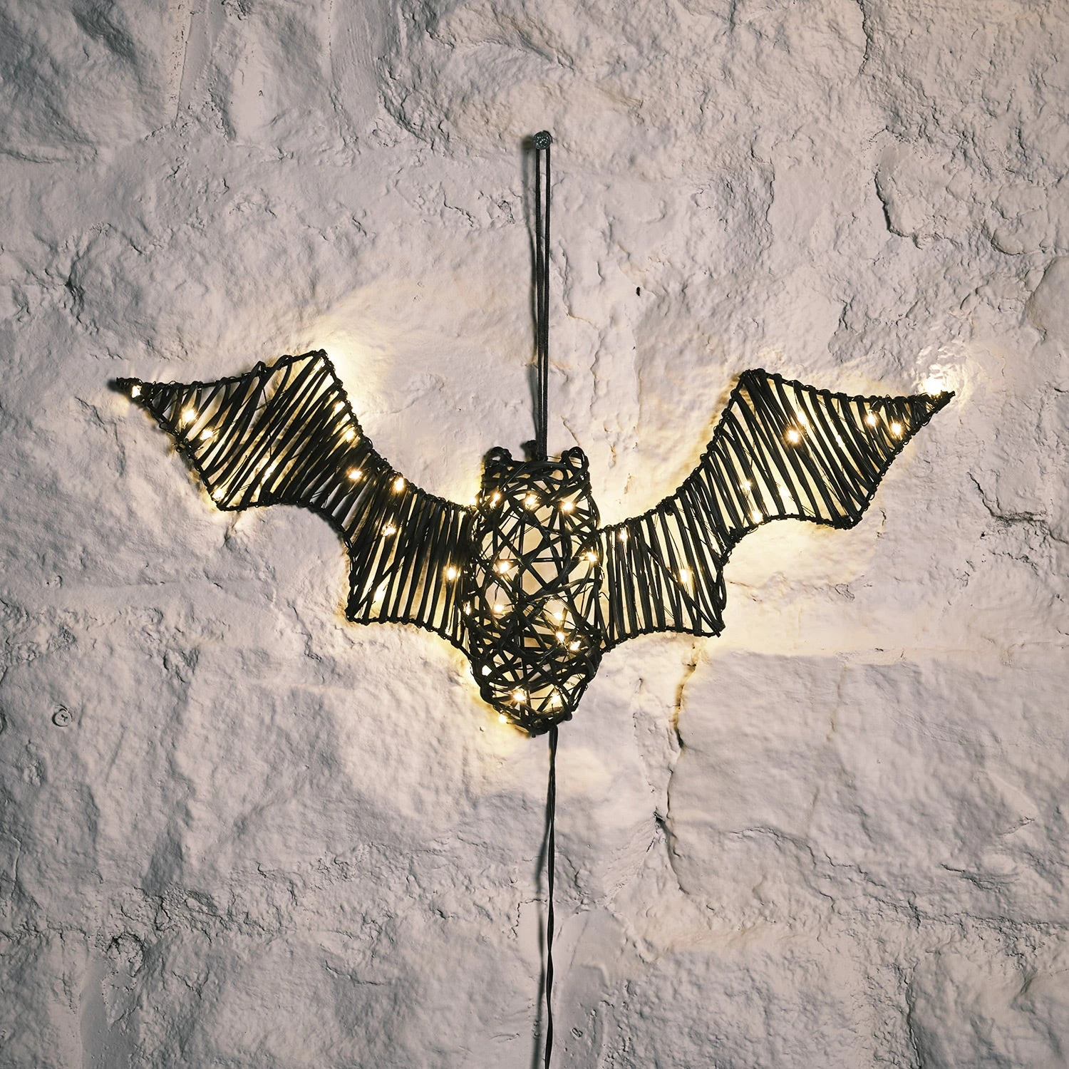 Chauve-Souris Lumineuse De 43 Cm, En Rotin 2 Chauve-Souris Lumineuse De 43 Cm, En Rotin – Image 2