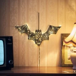Chauve-Souris Lumineuse De 43 Cm, En Rotin 6 Chauve-Souris Lumineuse De 43 Cm, En Rotin -Boutique De Noël HA24017 chauve souris lumineuse de 43 cm en rotin 4