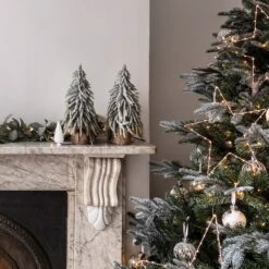 Sapin Artificiel Miniature Enneigé De 35cm 5 Sapin Artificiel Miniature Enneigé De 35cm -Boutique De Noël L4F19003 Sapin de Noel Miniature Enneige Cheminee P3