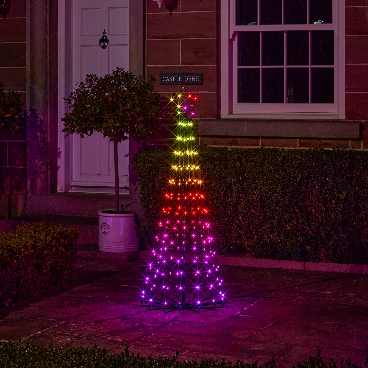 Sapin De Noël Cône Lumineux D’Extérieur De 1,5 M à Fonction Changement De Couleur 1 Sapin De Noël Cône Lumineux D’Extérieur De 1,5 M à Fonction Changement De Couleur