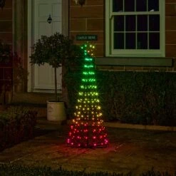 Sapin De Noël Cône Lumineux D’Extérieur De 1,5 M à Fonction Changement De Couleur 34 Sapin De Noël Cône Lumineux D’Extérieur De 1,5 M à Fonction Changement De Couleur -Boutique De Noël L4F24020EU sapin de noel cone lumineux d exterieur de 1 5 m a 205 led multicolores 14
