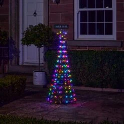 Sapin De Noël Cône Lumineux D’Extérieur De 1,5 M à Fonction Changement De Couleur 35 Sapin De Noël Cône Lumineux D’Extérieur De 1,5 M à Fonction Changement De Couleur -Boutique De Noël L4F24020EU sapin de noel cone lumineux d exterieur de 1 5 m a 205 led multicolores 15