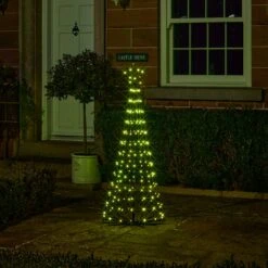 Sapin De Noël Cône Lumineux D’Extérieur De 1,5 M à Fonction Changement De Couleur 23 Sapin De Noël Cône Lumineux D’Extérieur De 1,5 M à Fonction Changement De Couleur -Boutique De Noël L4F24020EU sapin de noel cone lumineux d exterieur de 1 5 m a 205 led multicolores 2