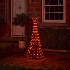Sapin De Noël Cône Lumineux D’Extérieur De 1,5 M à Fonction Changement De Couleur 25 Sapin De Noël Cône Lumineux D’Extérieur De 1,5 M à Fonction Changement De Couleur -Boutique De Noël L4F24020EU sapin de noel cone lumineux d exterieur de 1 5 m a 205 led multicolores 3