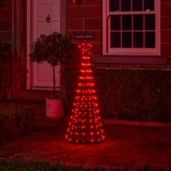 Sapin De Noël Cône Lumineux D’Extérieur De 1,5 M à Fonction Changement De Couleur 26 Sapin De Noël Cône Lumineux D’Extérieur De 1,5 M à Fonction Changement De Couleur -Boutique De Noël L4F24020EU sapin de noel cone lumineux d exterieur de 1 5 m a 205 led multicolores 4