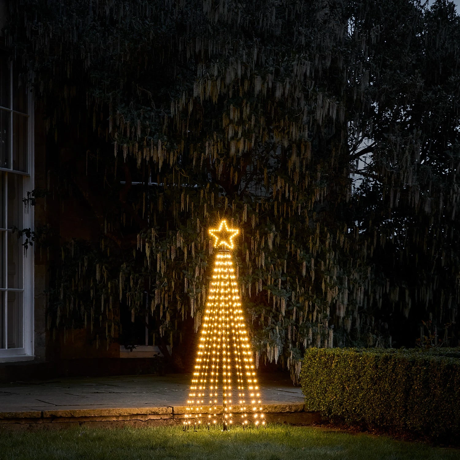 Lot De 3 Sapins De Noël Cônes Lumineux D’Extérieur à LED Blanc Chaud 4 Lot De 3 Sapins De Noël Cônes Lumineux D’Extérieur à LED Blanc Chaud – Image 4