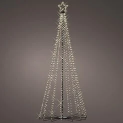 Sapin De Noël Cône Lumineux D’Extérieur De 2,4 M à 706 LED Blanc Chaud 5 Sapin De Noël Cône Lumineux D’Extérieur De 2,4 M à 706 LED Blanc Chaud -Boutique De Noël L4F24029 sapin de noel cone lumineux d exterieur de 2 4m a 706 led blanc chaud