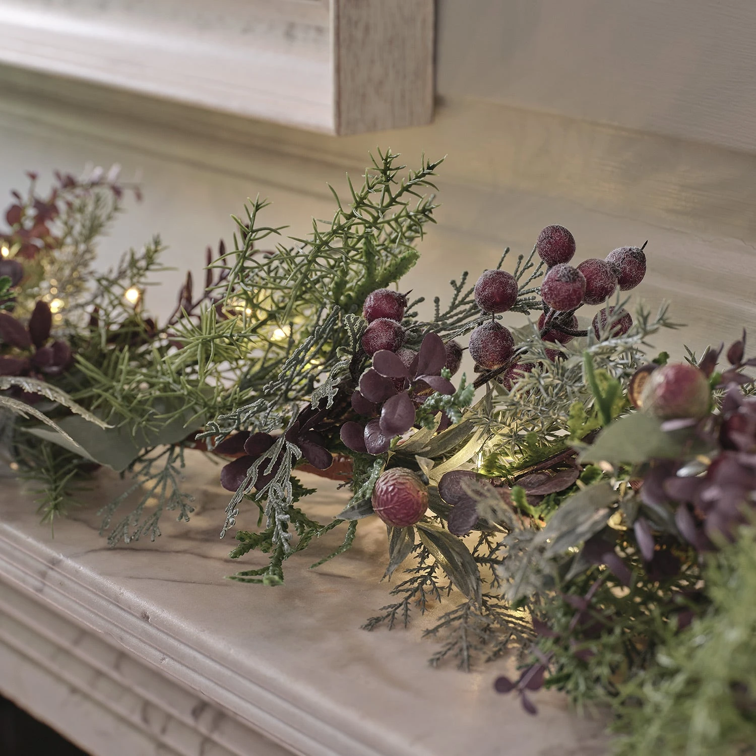 Guirlande Pré-illuminée Aux Baies Pourpres 2 Guirlande Pré-illuminée Aux Baies Pourpres – Image 2