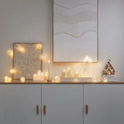 Guirlande Lumineuse à 10 Boules En Papier -Boutique De Noël L4F25007 guirlande lumineuse a 10 boules en papier 5