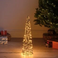 Cône Lumineux De 60 Cm En Fil Métallique