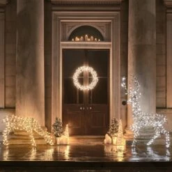 Boutique De Noël -Boutique De Noël L4F25013 grande couronne lumineuse de 78 cm 2