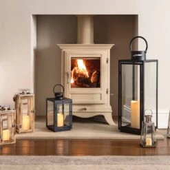 Malvern Lot De 2 Lanternes De Jardin -Boutique De Noël LA17001 Grande Lanterne de Jardin avec Bougie a LED 0cc0cb17 0185 4c19 af7c 3b59c2dc013d