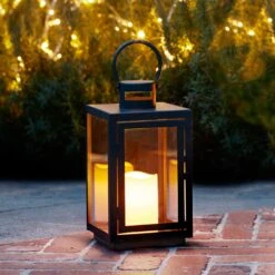 Malvern Lanterne De Jardin 15 Malvern Lanterne De Jardin -Boutique De Noël LA17002 Table Outdoor LED Battery Candle Lantern Garden Close P1