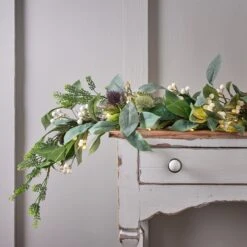 Lot De Couronne Et Guirlande De Noël Pré-éclairée à Baies Blanches 8 Lot De Couronne Et Guirlande De Noël Pré-éclairée à Baies Blanches -Boutique De Noël LL GA24011 guirlande de noel pre eclairee a baies blanches de 1 50 m 1 fcba453e cd4f 47a9 ab64 c7bad8fb5191