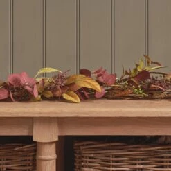 Lot De Couronne & Guirlande Automne-Hiver Pré-éclairées 20 Lot De Couronne & Guirlande Automne-Hiver Pré-éclairées -Boutique De Noël LL GA25007 guirlande automne hiver pre eclairee de 1 5 metre 4