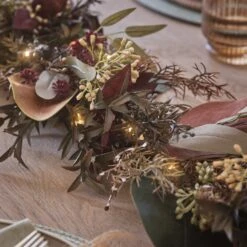 Guirlande Automne-Hiver Pré-éclairée De 2 M 10 Guirlande Automne-Hiver Pré-éclairée De 2 M -Boutique De Noël LL GA25008 guirlande automne hiver pre eclairee de 2 m 7