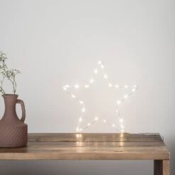 Petite Étoile Lumineuse Osby De 23cm à Piles 12 Petite Étoile Lumineuse Osby De 23cm à Piles -Boutique De Noël LL17028 Etoile Lumineuse Osby pour Fenetre Table P1
