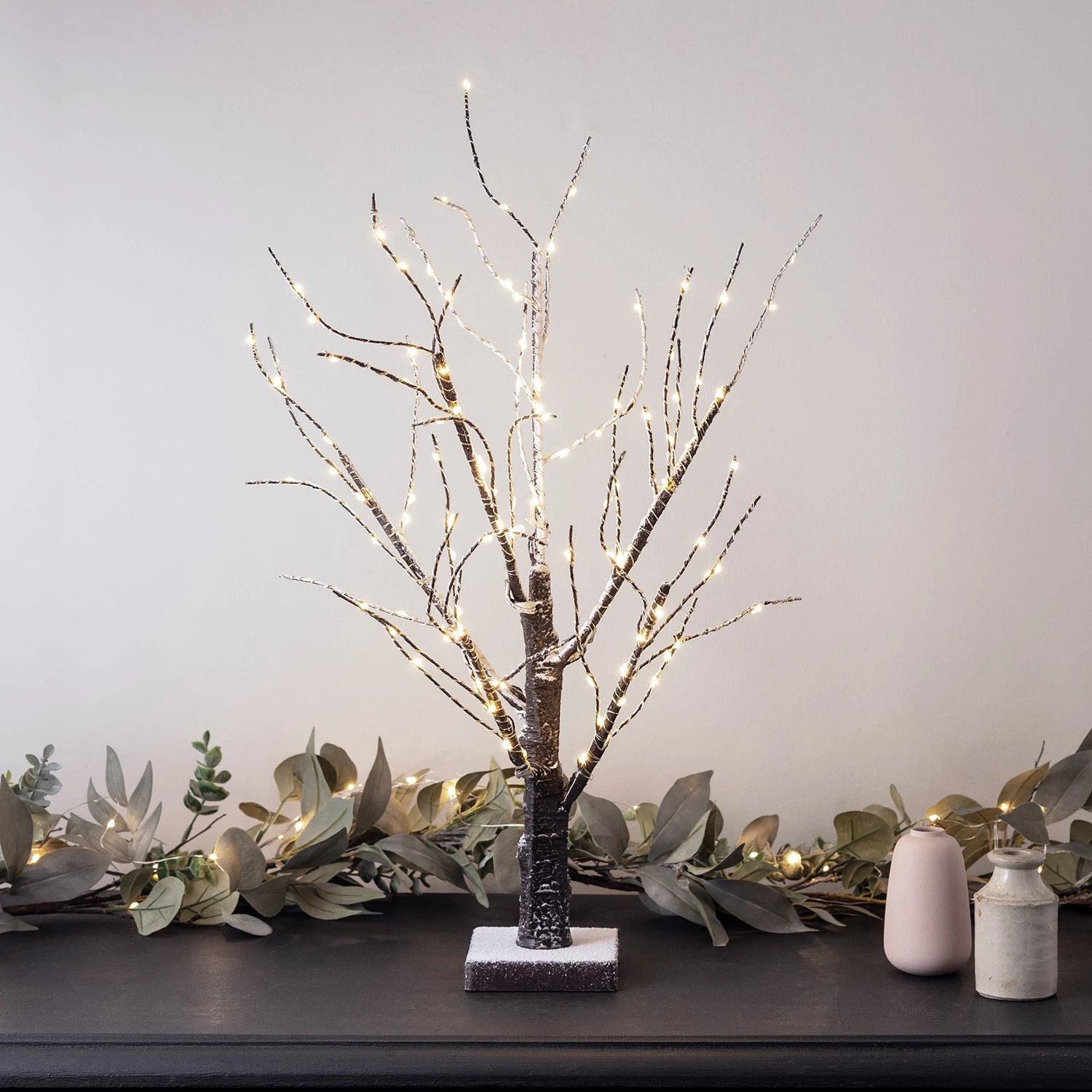 Arbre Lumineux Saupoudré De Neige Avec 108 Micro LED Blanc Chaud 3 Arbre Lumineux Saupoudré De Neige Avec 108 Micro LED Blanc Chaud – Image 3