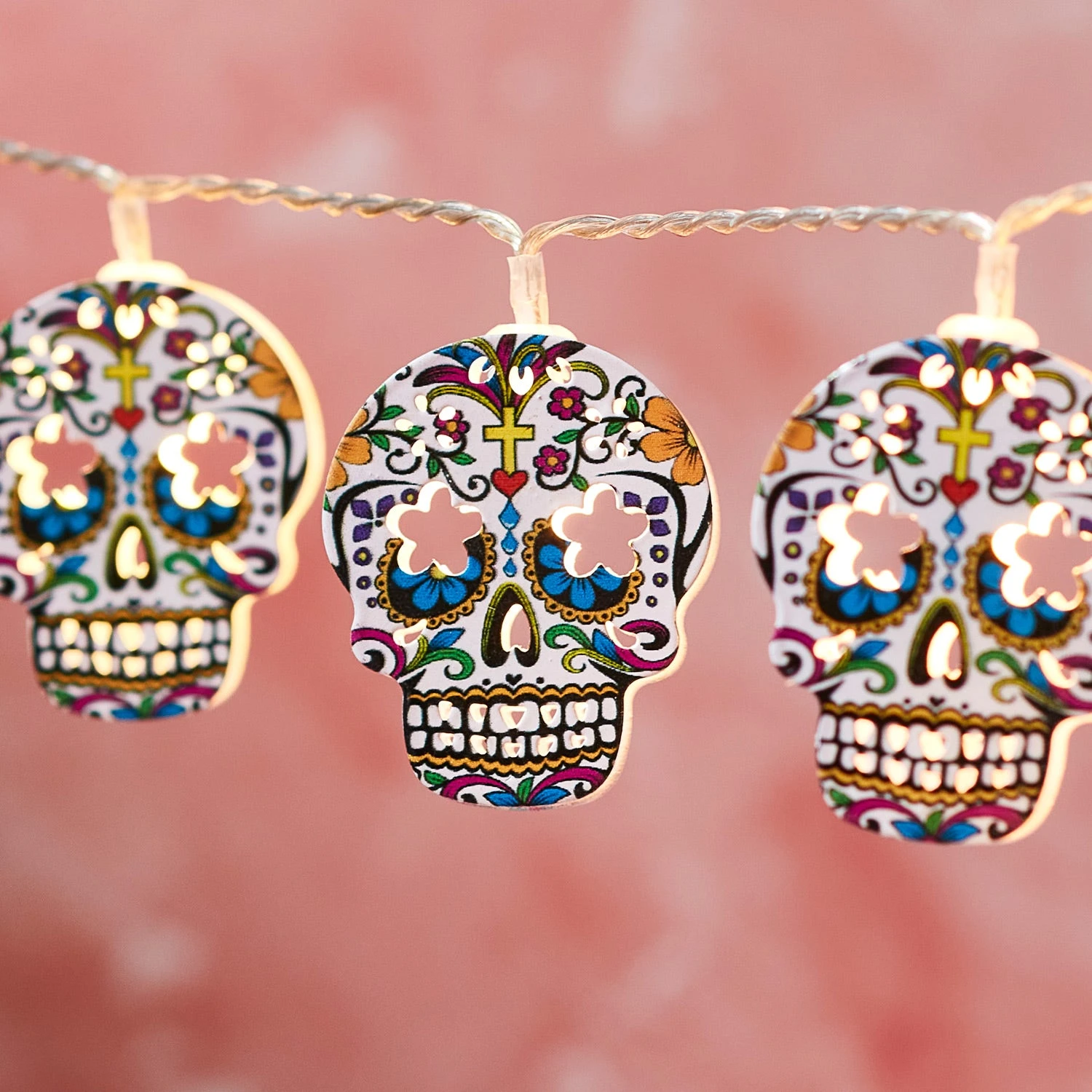 Guirlande Lumineuse 12 Têtes De Mort 3 Guirlande Lumineuse 12 Têtes De Mort – Image 3