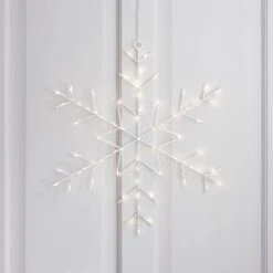 Déco De Fenêtre De Noël Flocon De Neige Lumineux Osby à Suspendre -Boutique De Noël LL22059 deco de fenetre de noel flocon de neige lumineux osby a suspendre p1