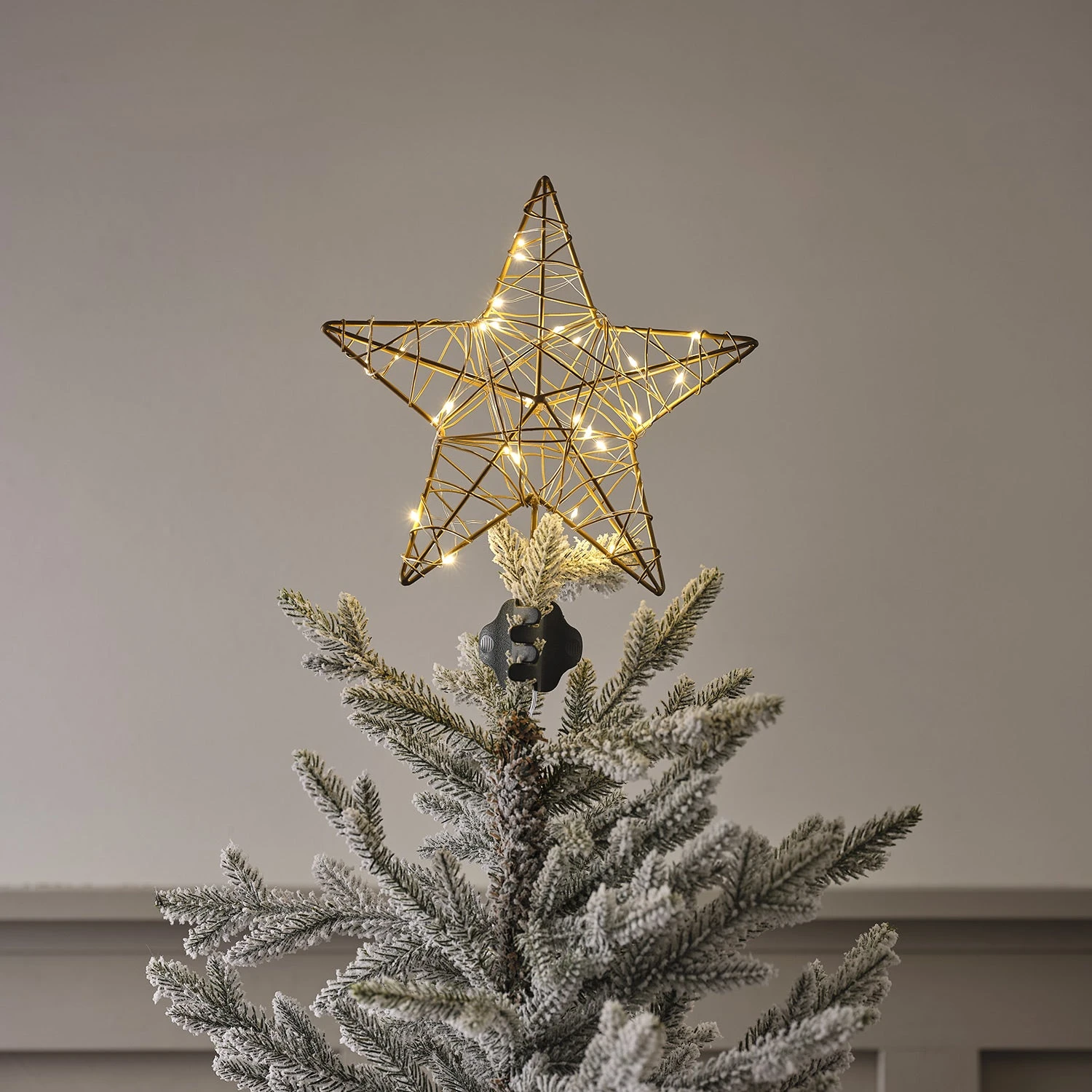 Cimier Étoile Dorée Lumineux Pour Sapin De Noël 2 Cimier Étoile Dorée Lumineux Pour Sapin De Noël – Image 2
