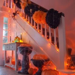 Guirlande Lumineuse Core Connect 50m 500 LED Ambre Câble Transparent Raccordable 9 Guirlande Lumineuse Core Connect 50m 500 LED Ambre Câble Transparent Raccordable -Boutique De Noël ML100AC Orange halloween amber fairy lights hallway pumpkins P6 f02a29fa f6f7 47ef 9c64 e350e2246c14