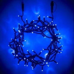Guirlande Lumineuse Core Connect 50m 500 LED Bleue Câble Vert Raccordable