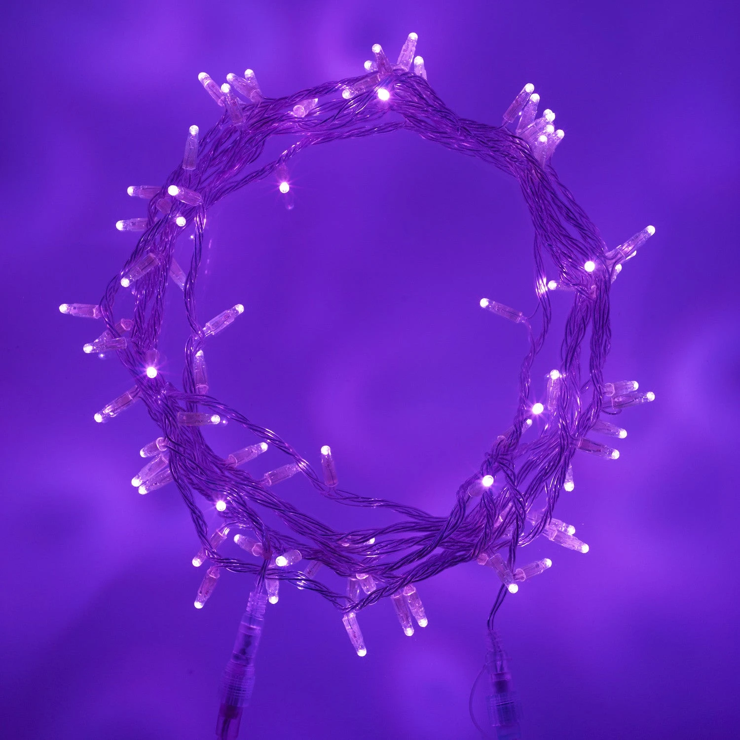 Guirlande Lumineuse Core Connect 10m 100 LED Violette Câble Transparent Raccordable 1 Guirlande Lumineuse Core Connect 10m 100 LED Violette Câble Transparent Raccordable