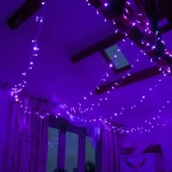 Guirlande Lumineuse Core Connect 10m 100 LED Violette Câble Transparent Raccordable 14 Guirlande Lumineuse Core Connect 10m 100 LED Violette Câble Transparent Raccordable -Boutique De Noël ML100UVC Ultra Violet LED Halloween Fairy Lights P4