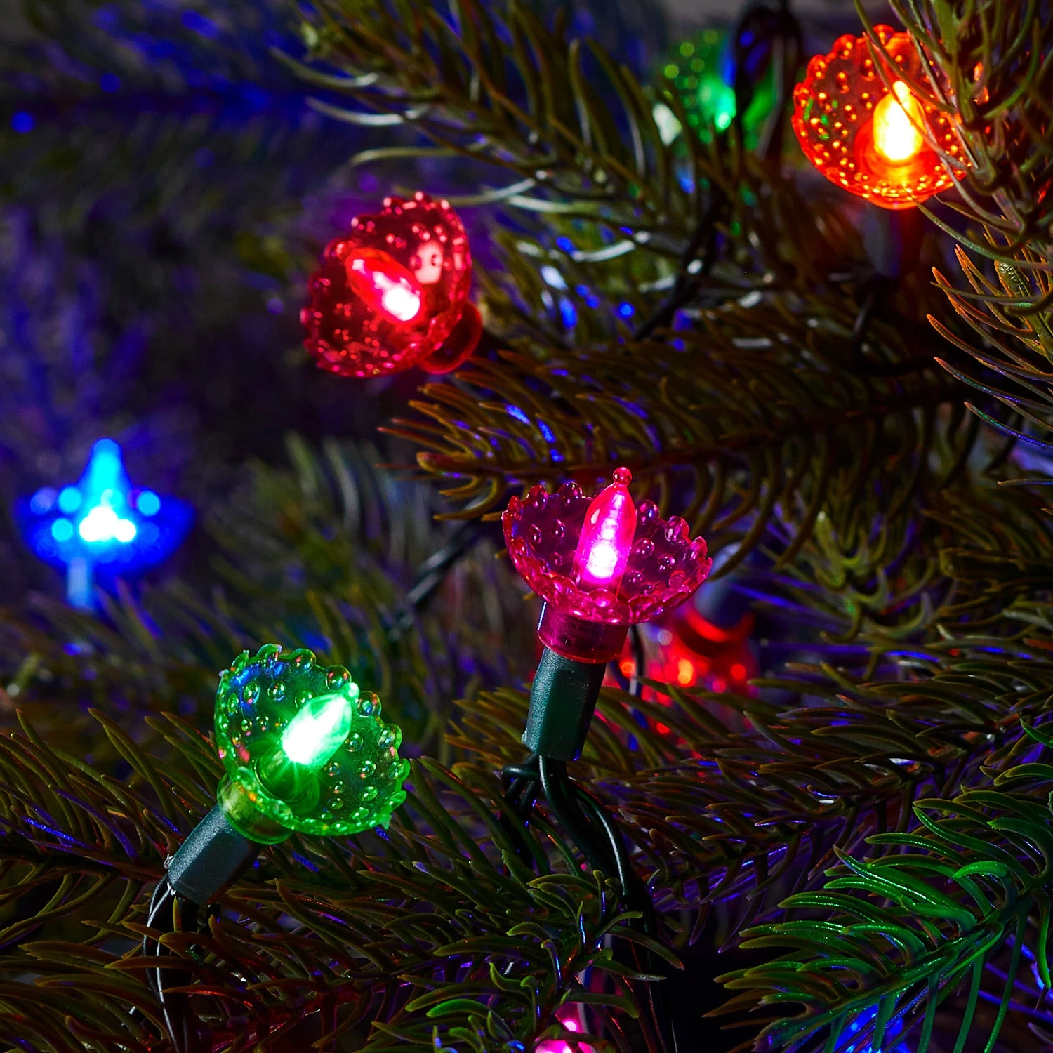 Guirlande Lumineuse De Noël Traditionnelle à 150 LED Multicolores 1 Guirlande Lumineuse De Noël Traditionnelle à 150 LED Multicolores
