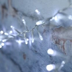 Guirlande Lumineuse Solaire à 360 LED Bicolores Sur Câble Transparent -Boutique De Noël SL24037 Guirlande Lumineuse Solaire a 360 LED Bicolores sur Cable Transparent 1