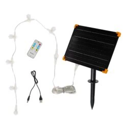 Rennes Et Traîneau De Noël LED Solaires Studley -Boutique De Noël SLXX24V panneau solaire pour rennes lumineux de 24v a led unicolores