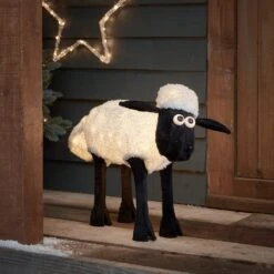 Boutique De Noël -Boutique De Noël STS01 Shaun le mouton figurine lumineuse de noel pour interieur et exterieur 4
