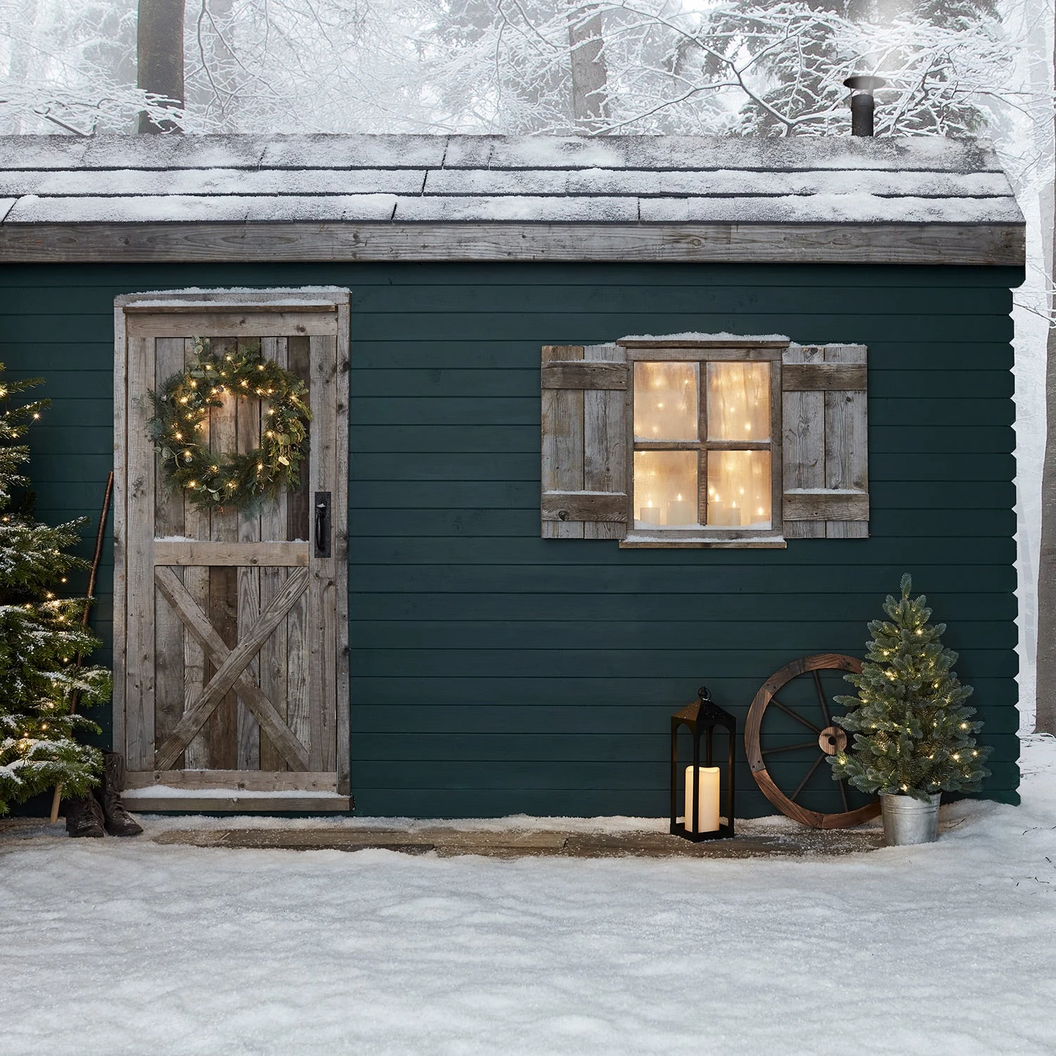 Sapin De Noël Pré-éclairé De 90 Cm En Pot, Pour L'Extérieur 4 Sapin De Noël Pré-éclairé De 90 Cm En Pot, Pour L'Extérieur – Image 4