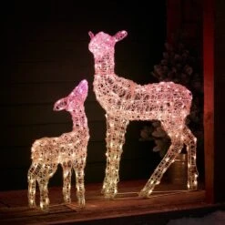 Duo Biche Et Faon De Noël Lumineux Connectés Twinkly -Boutique De Noël TWXX2304EU biche et faon de noel lumineux connecte twinkly 3