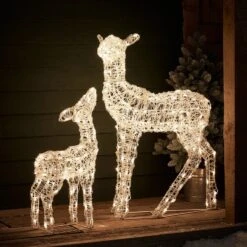 Duo Biche Et Faon De Noël Lumineux Connectés Twinkly -Boutique De Noël TWXX2304EU biche et faon de noel lumineux connecte twinkly 7