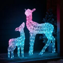 Duo Biche Et Faon De Noël Lumineux Connectés Twinkly -Boutique De Noël TWXX2304EU biche et faon de noel lumineux connecte twinkly 8